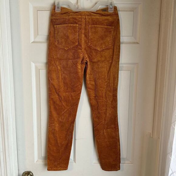 Paige Jeans Womens Hoxton Ankle Mid Rise Brown Gold Corduroy Pants Size 26 - Picture 5 of 7
